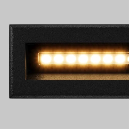 Подсветка для лестниц LED Bosca O045SL-L5B3K Maytoni уличный IP65 чёрный 1 лампа, плафон чёрный в стиле хай-тек современный LED фото 2